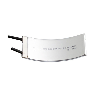 232357 Batería LiPo curvada 210mAh 3.7V Batería de litio personalizada