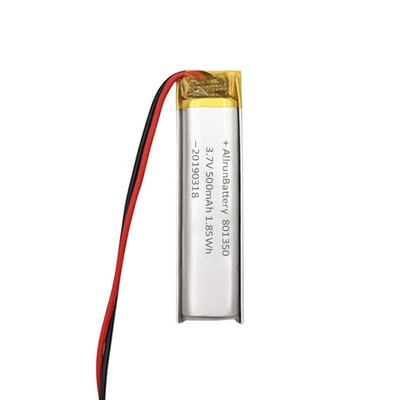 plumas de la lectura de Li Ion Battery Ultra Narrow For de la aduana de 3.7V 500mAh 801350