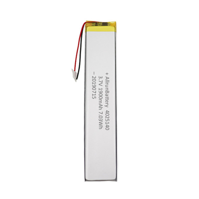 confiabilidad recargable ultra estrecha de la batería LiPo de encargo de 1900mAh 3,7 V alta