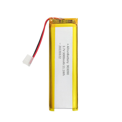 Batería de polímero de litio recargable personalizada 3,7 V 3000mAh 903090
