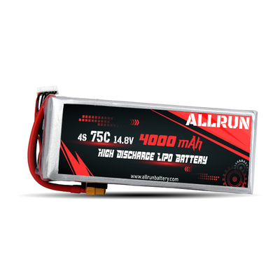 75C 4000mAh 4S LiPo Battery14.8V Paquete de batería LiPo de alta tasa C