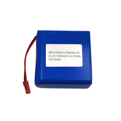 Batería de litio médica cuadrada de 3500 mAh y 11,1 V recargable