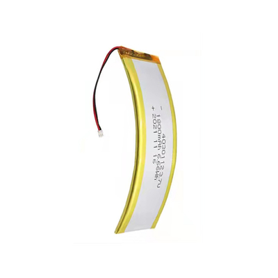 1C 3,7 V 1800mAh curvó el peso ligero de encargo de la batería de litio de la batería de LiPo
