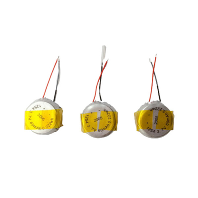 ofertas de polímero de litio recargables de la batería del botón 3.7V 60mAh LiPo de la batería 1C