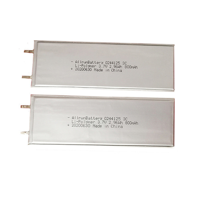 3C Descarga 3.7 V 800mAh Batería LiPo Batería ultra delgada de polímero LiPo