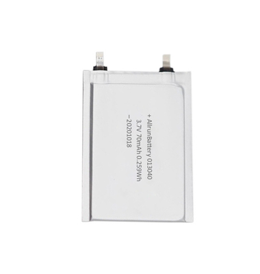 Batería LiPo ultrafina TBD 3.7V 70mAh para etiquetas electrónicas RFID