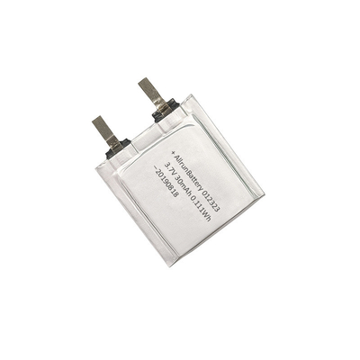 Batería LiPo de 3,7 V y 30 mAh, celda de batería ultrafina de polímero de litio de 1mm, 012323