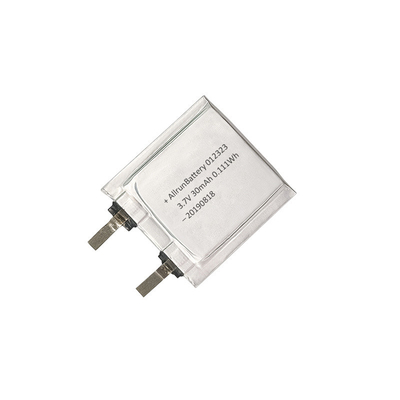 Batería LiPo de 3,7 V y 30 mAh, celda de batería ultrafina de polímero de litio de 1mm, 012323
