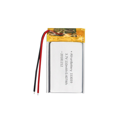 batería de 3.7V 110mAh LiPo/baterías de polímero de litio recargables ultrafinas