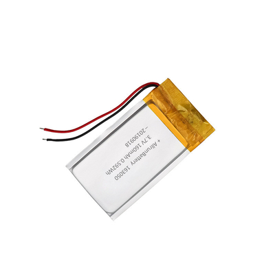 160mAh 163050 Batería recargable de polímero de iones de litio 3.7 V