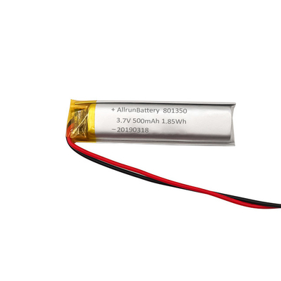 plumas de la lectura de Li Ion Battery Ultra Narrow For de la aduana de 3.7V 500mAh 801350