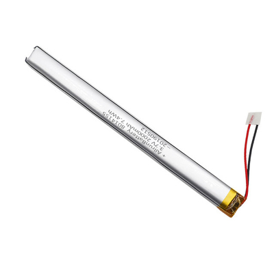 Batería LiPo de encargo confiable de 3,7 V 2000mAh ultra estrecha para los palillos de la impulsión de la pluma