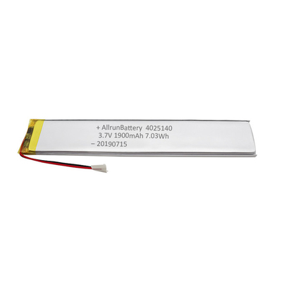 confiabilidad recargable ultra estrecha de la batería LiPo de encargo de 1900mAh 3,7 V alta