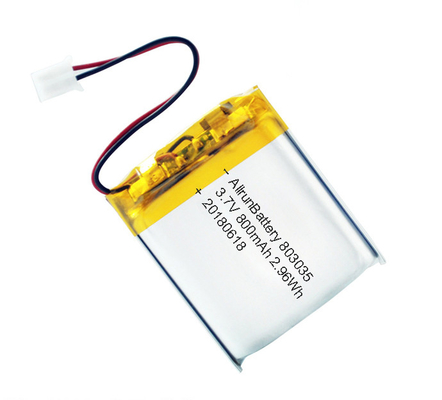 Potente batería LiPo 3,7 V 800 mAh batería recargable de polímero de litio