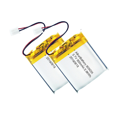 Potente batería LiPo 3,7 V 800 mAh batería recargable de polímero de litio