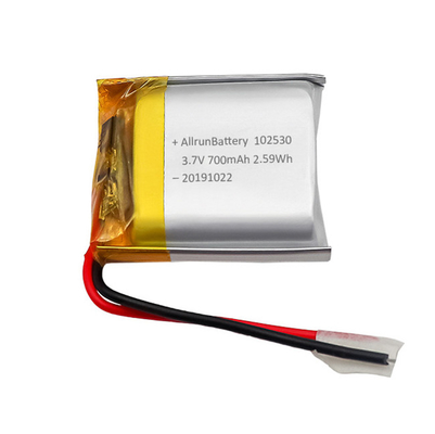 Batería LiPo Ligera Personalizada Recargable 3.7 V 700mAh 102530