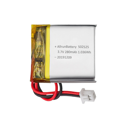 Batería de litio médica personalizada recargable 3.7V 280mAh LiPo