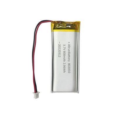 1C Rectángulo Delgado Batería Recargable 3.7 V LiPo Batería 800mAh