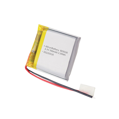 Potente batería de litio médica recargable 3,7 V 700mAh LiPo batería
