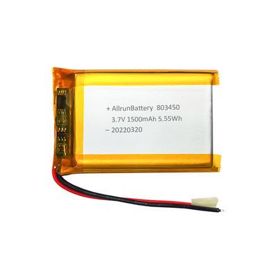 Potente batería en forma de rectángulo Custom 3.7 V 1500mAh LiPo Battery