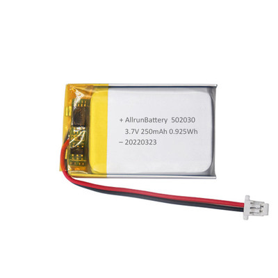 Batería recargable fina del polímero de litio del rectángulo de la batería de 3.7 V 250mAh LiPo
