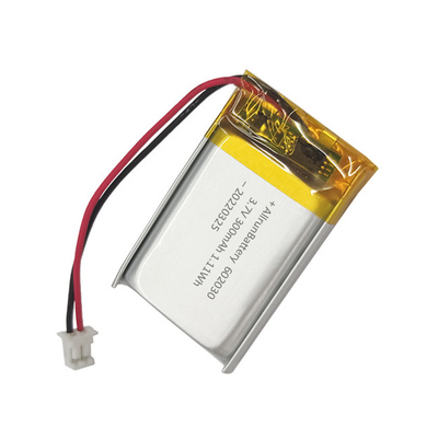 Rectángulo ligero Batería de polímero de litio 602030 Batería LiPo 3.7V 300mAh
