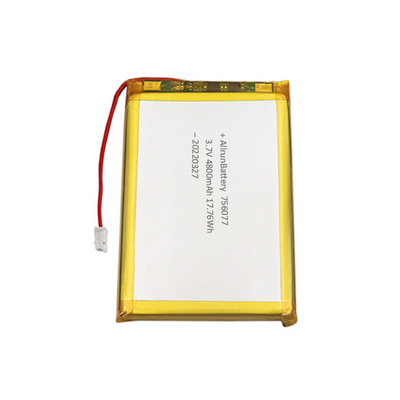 Batería fina de polímero de litio 3.7V 4800mAh Rectángulo Polímero de litio de iones de litio