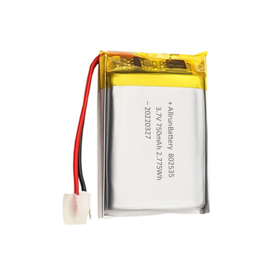 Seguridad de batería de polímero de litio rectangular Batería LiPo de 3,7 V 750 mAh