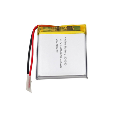 Batería de polímero de litio rectangular 1500mAh Batería de litio polivinílica de 3,7 V
