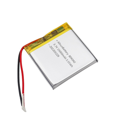 Batería de polímero de litio rectangular 1500mAh Batería de litio polivinílica de 3,7 V