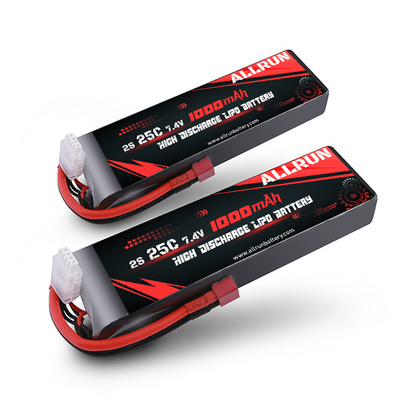1000mAh 2S Batería LiPo de alta descarga 25C 7.4V Batería de polímero de litio