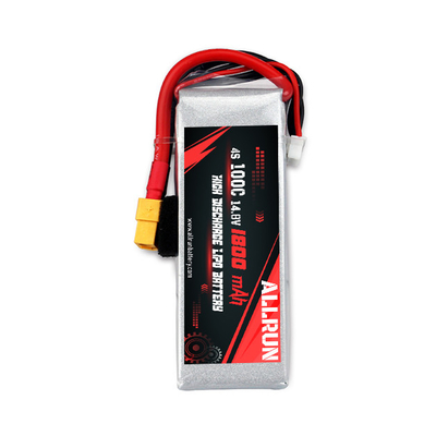 Batería recargable de 100C 1800mAh 4S LiPo batería de alta tasa C 14.8V LiPo