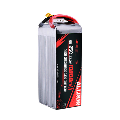22.2V 6S 10000mAh Batería LiPo 25C Paquete de batería LiPo de alta tasa C