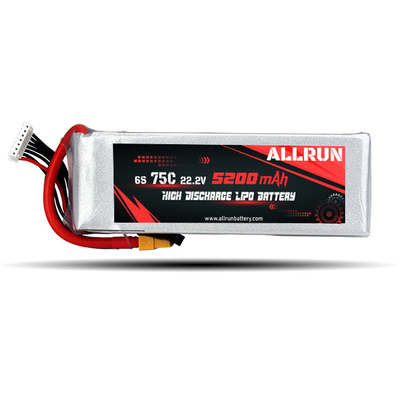 9048155 75C 22.2V 6S 5200mAh Batería LiPo de alta descarga