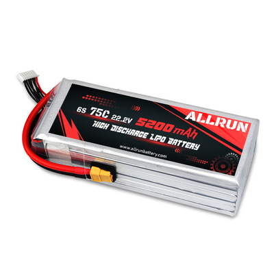 9048155 75C 22.2V 6S 5200mAh Batería LiPo de alta descarga