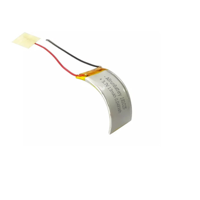 Batería recargable LiPo curvada 3,7 V 13mAh con autodescarga baja