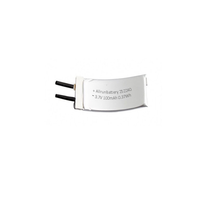 Custom 3.7 V 100mAh LiPo Batería 1C Batería de polímero de litio curvada