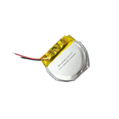 Batería de polímero de litio redonda personalizada Batería LiPo de 3,7 V 120 mAh
