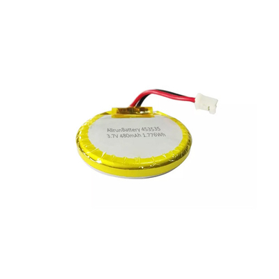 Redondo batería de polímero de litio de 3,7 voltios 480mAh LiPo batería recargable