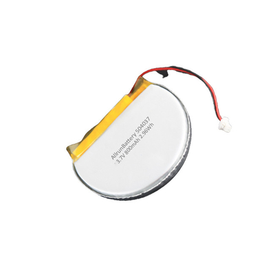 Paquete de batería LiPo personalizado redondo de batería recargable estable de 3,7 V 800mAh