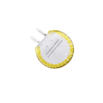 Célula de batería LiPo redonda personalizada 3.7V 230mAh 383027 con formas únicas