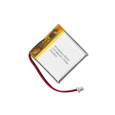 paquete de batería LiPo cuadrado recargable de la batería ligera de 3.7V 460mAh IoT