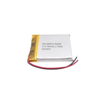 Ligero Batería LiPo de 3,7 V 750 mAh Paquete de batería LiPo cuadrado recargable