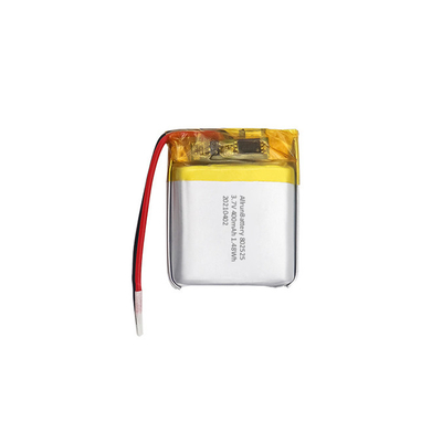 3.7V 400mAh Square recargable Li Po batería de larga duración 802525
