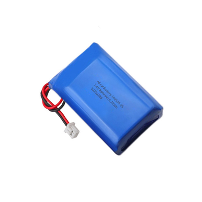 Batería de litio 2S1P Batería de polímero de litio potente de 7,4 V 850mAh
