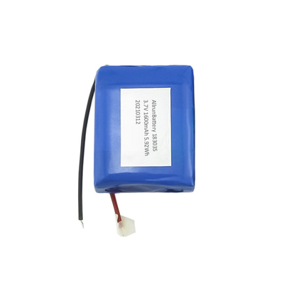 Batería de litio personalizada 183035 Batería de iones de litio 3.7 V 1600 mah