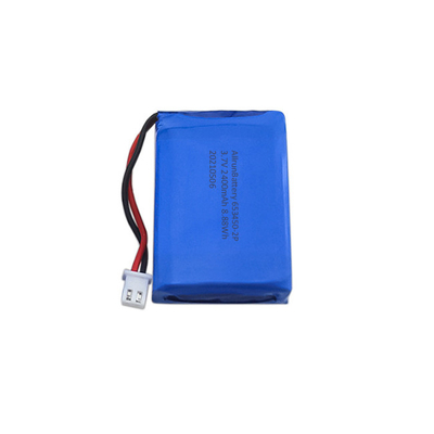 Potente batería de polímero de litio 1S2P de 3,7 V 2400 mAh LiPo