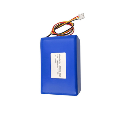 2S3P Paquete de batería de polímero de iones de litio ligero 7.4V 15000mAh Batería LiPo