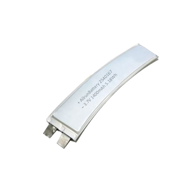 Delgado 3.7 V 1400mAh Batería de polímero de litio personalizada Forma 2540167
