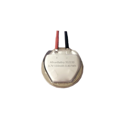 Potente batería LiPo personalizada 3,7 V 110mAh con forma hexagonal 352220